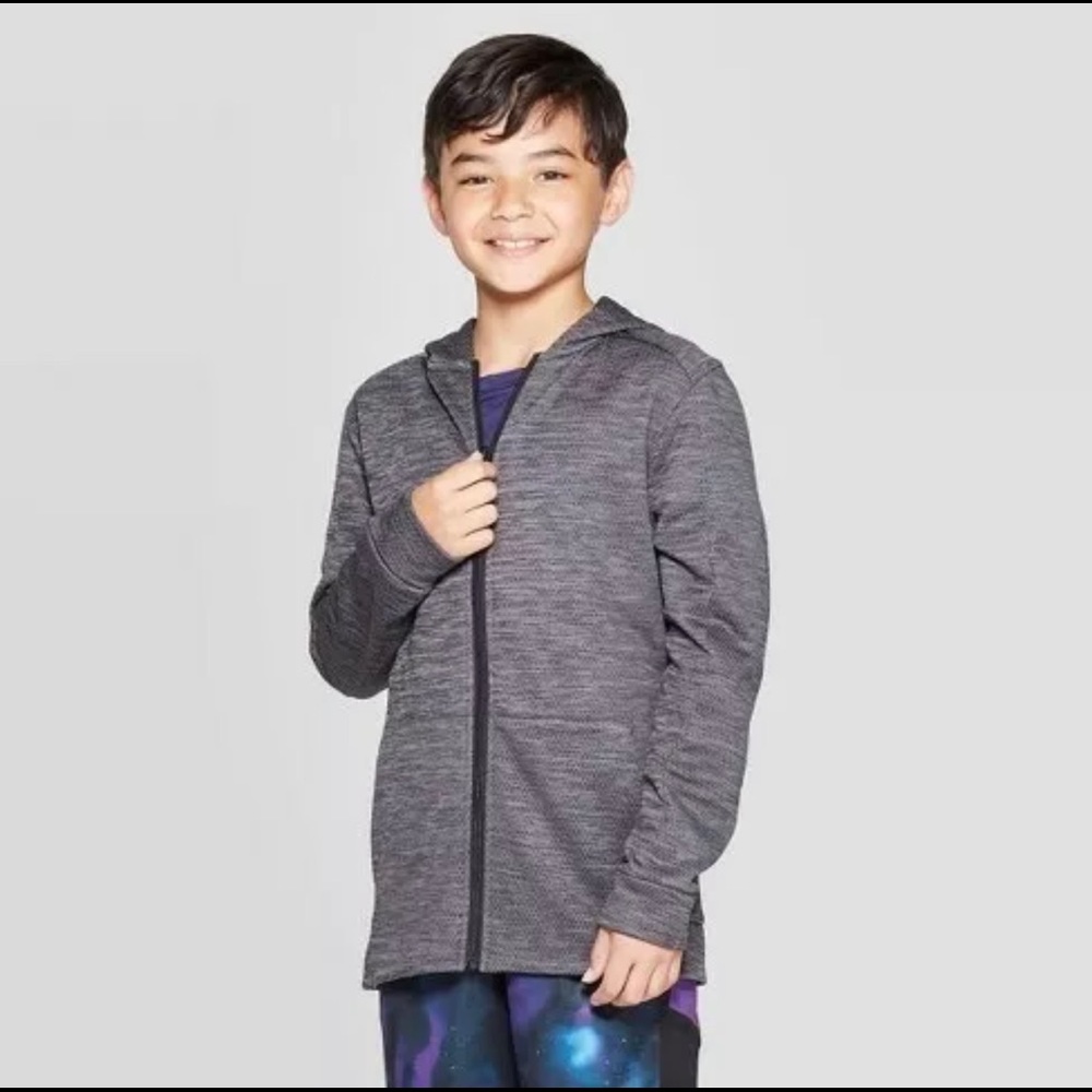 Champion C9 Boys Textured Fleece Full Zip Hoodie